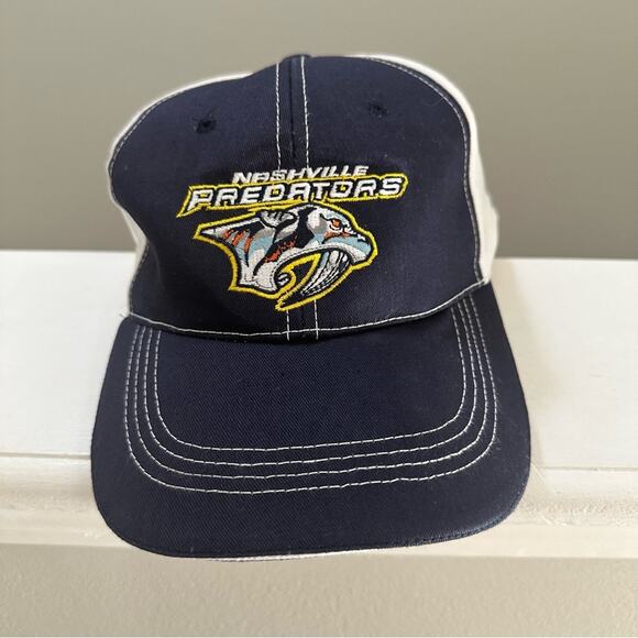 💥Nashville Predators hockey hat cap unisex one size adjustable Velcro go preds - Picture 5 of 5